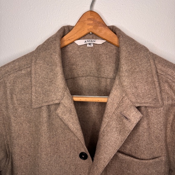 NWOT Anian Metchosin Coat Shirt Jacket in Elk - Picture 4 of 8